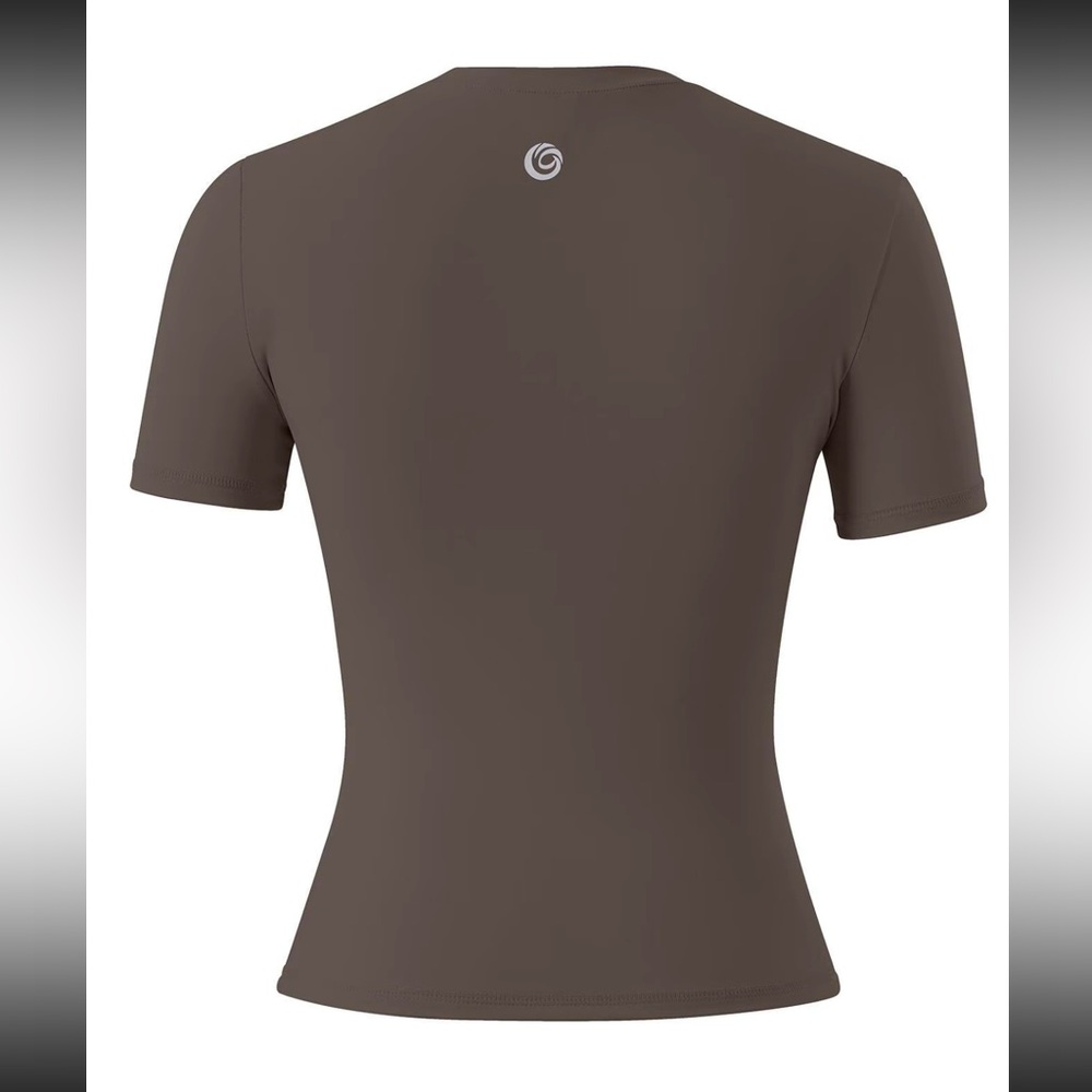 Workout Set Short Sleeve Workout 2 Dark Brown New - Picture 2 of 6